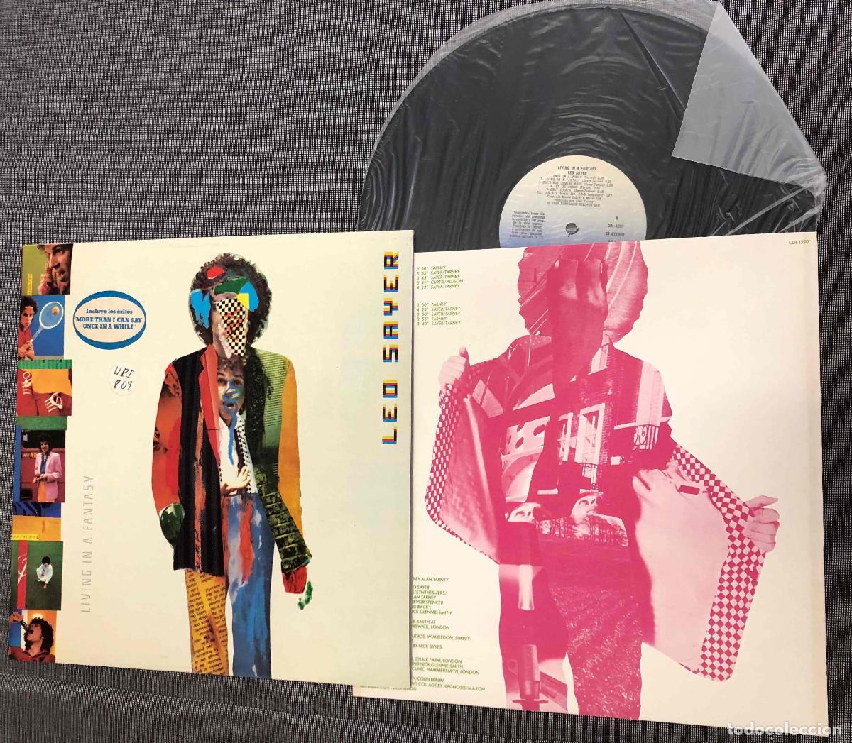 Discos de vinilo: LP LEO SAYER LIVING IN A FANTASY. CHRYSALIS 1980