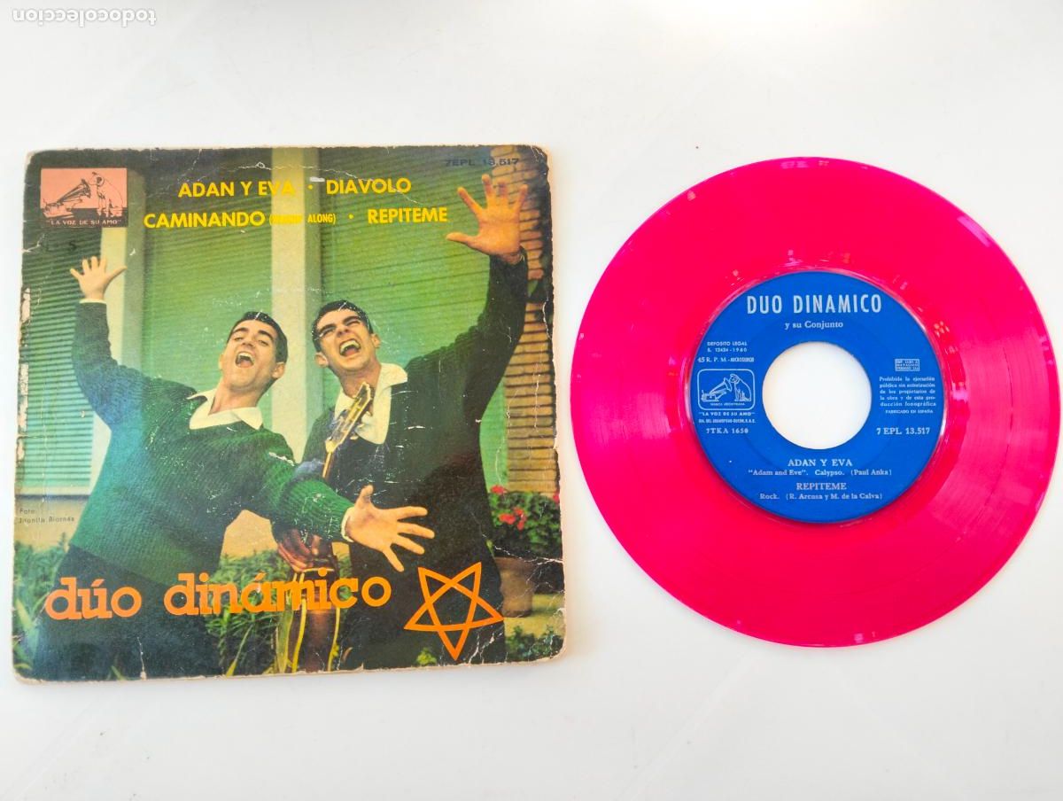 Discos de vinilo: DUO DINAMICO, ADAN Y EVA , EDITA LA VOZ DE SU AMO, A&Ntilde;O 1960