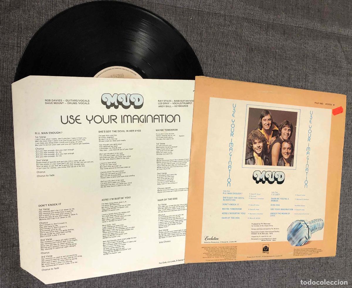 Discos de vinilo: LP MUD USE YOUR IMAGINATION. PRIVATE STOCK 1975 - Foto 2
