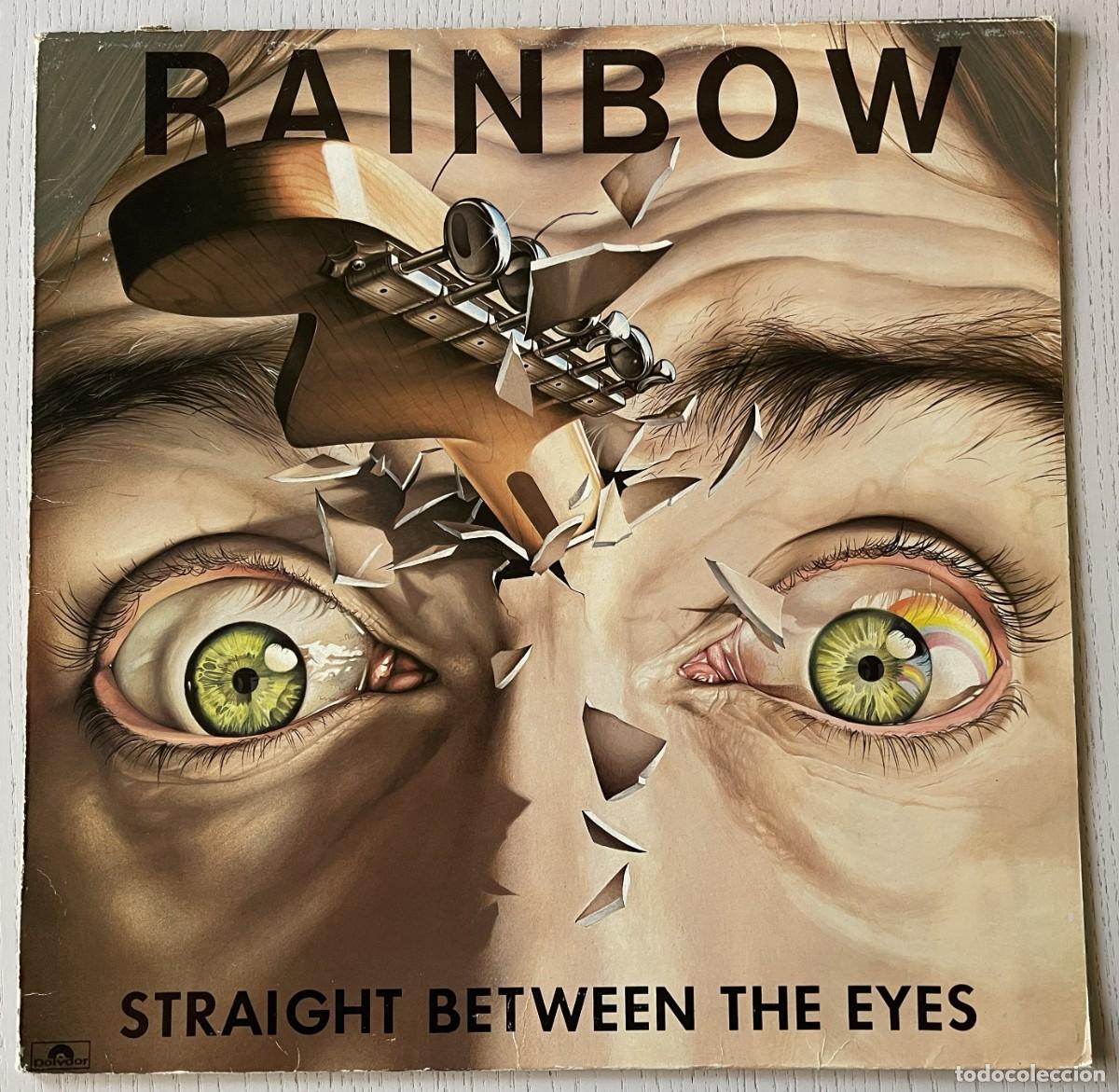 Discos de vinilo: RAINBOW - STRAIGHT BETWEEN THE EYES (VINILO LP 12&rdquo; POLYDOR 1982 REF 2391542 CON INSERTO ILUSTRADO) P