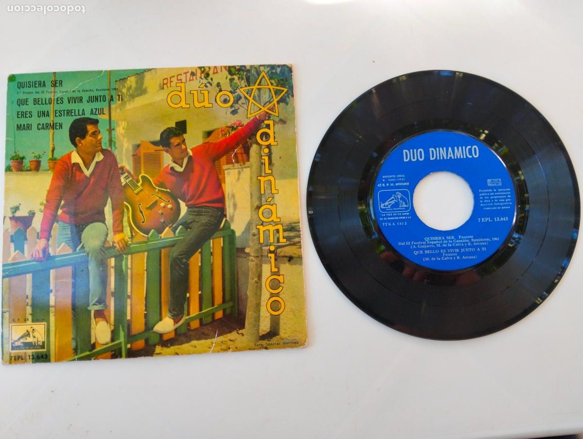 Discos de vinilo: DUO DINAMICO, QUISIERA SER , EDITA LA VOZ DE SU AMO, A&Ntilde;O 1961