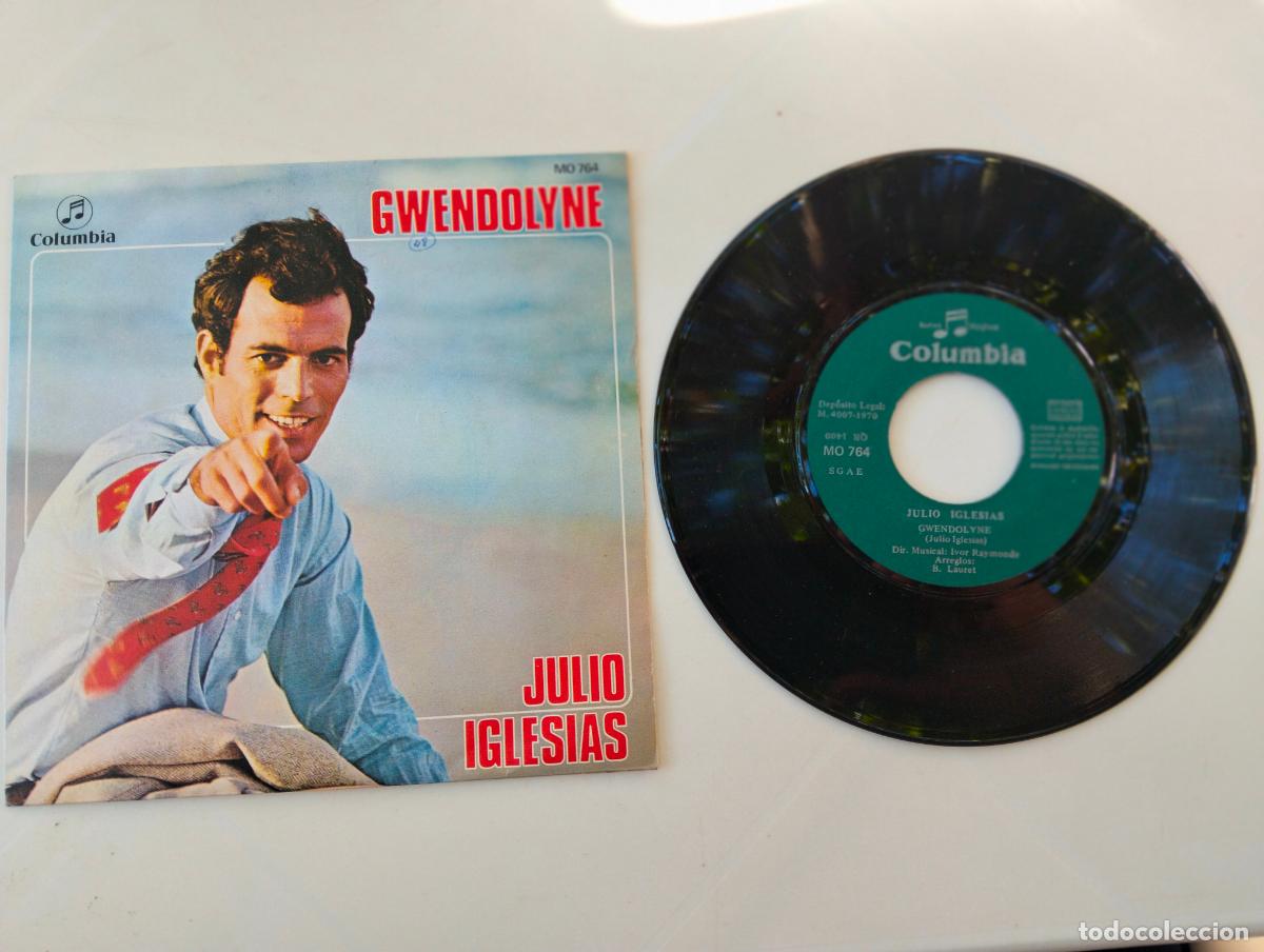 Discos de vinilo: JULIO IGLESIAS, GWENDOLYNE , EDITA COLUMBIA, A&Ntilde;O 1970