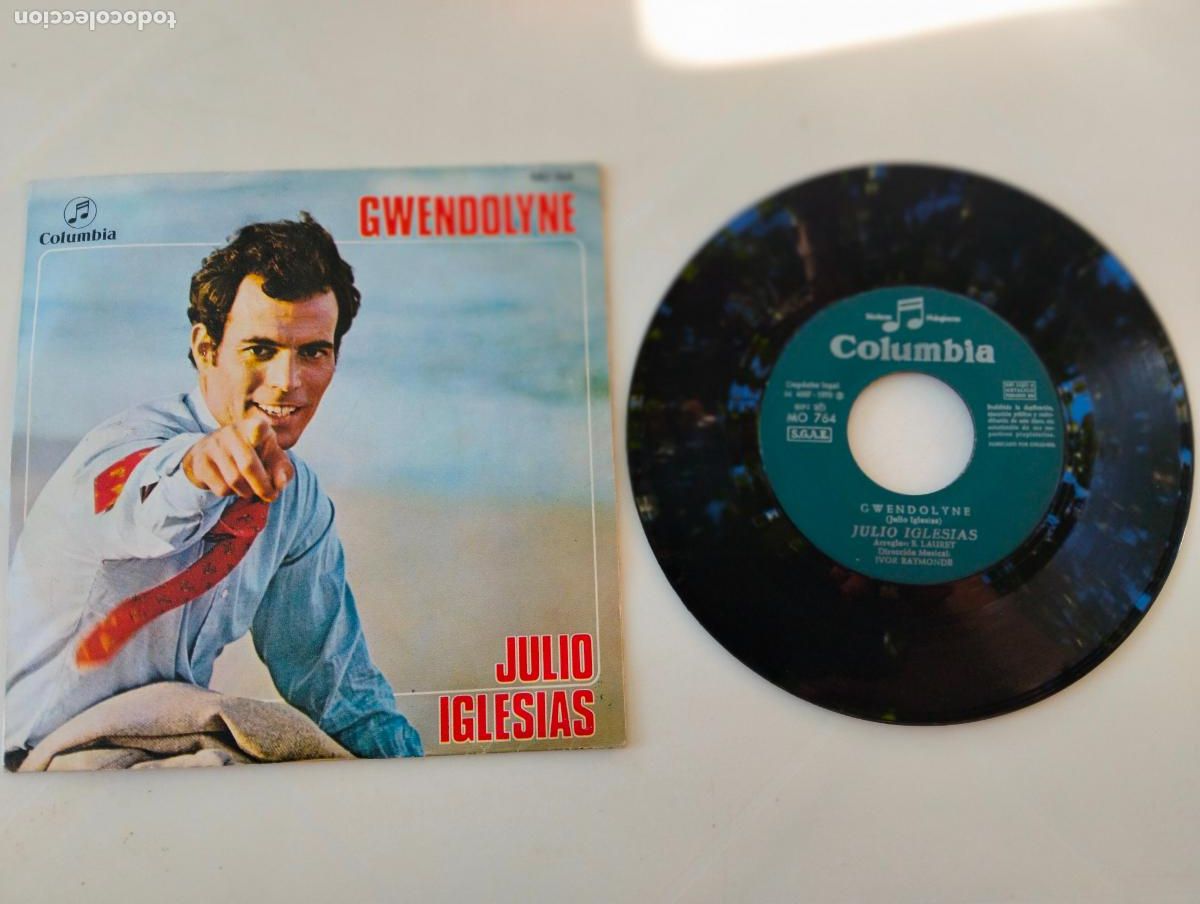 Discos de vinilo: JULIO IGLESIAS, GWENDOLYNE , EDITA COLUMBIA, A&Ntilde;O 1970
