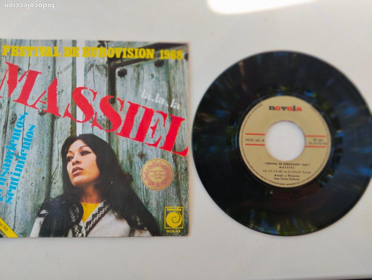 Discos de vinilo: MASSIEL, LA.LA.LA, FESTIVAL DE EUROVISION 1968, EDITA EDITA NOVOLA