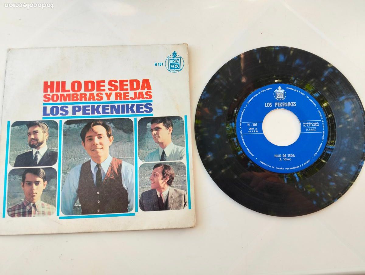 Discos de vinilo: LOS PEKENIKES, HILO DE SEDA, EDITA HISPAVOX, A&Ntilde;O 1966