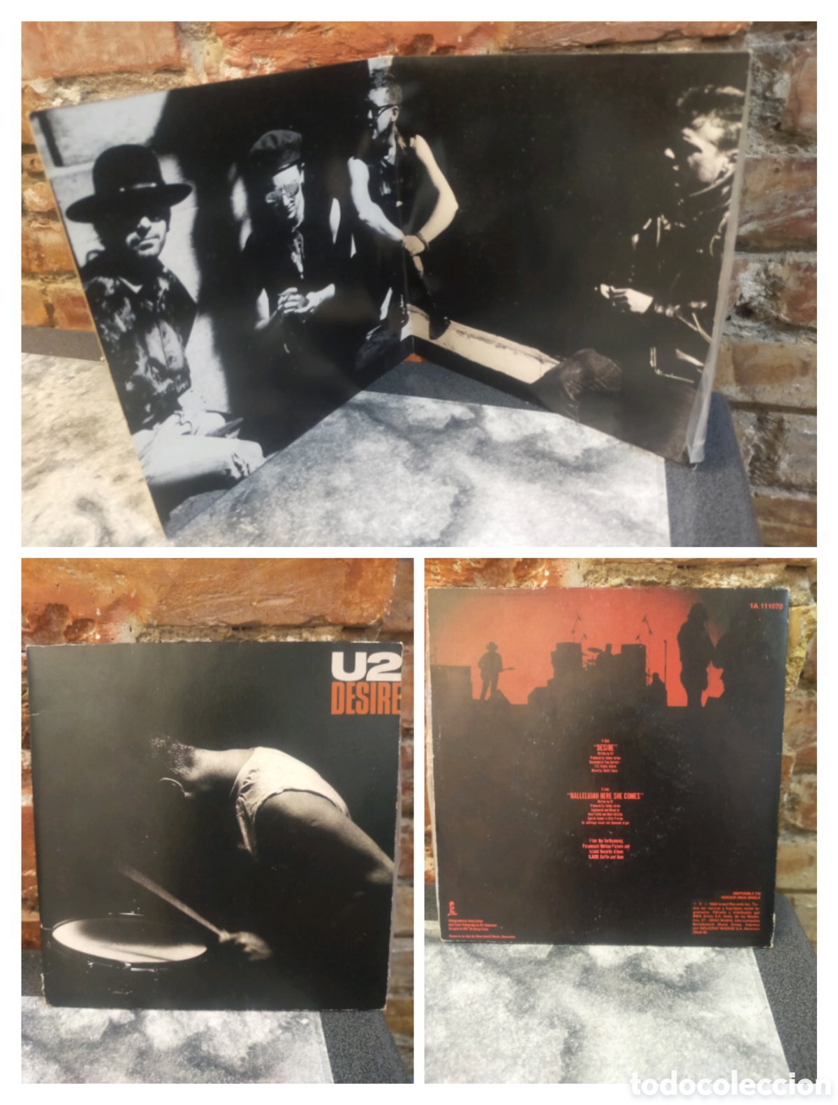 Discos de vinilo: Single U2 DESIRE 1988 - Foto 1
