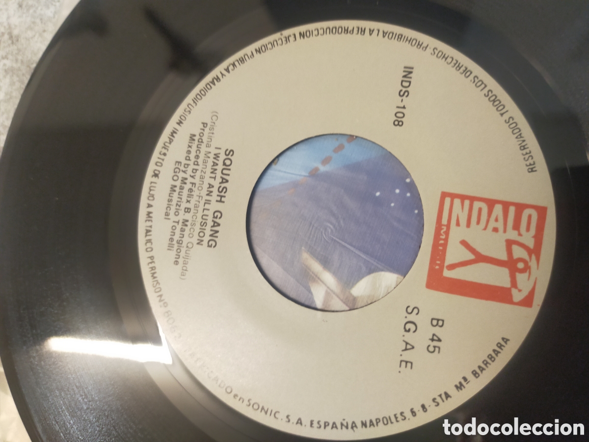 Discos de vinilo: Single Squash Gang con el tema &rdquo;I Want An Illusion&rdquo; - Foto 7