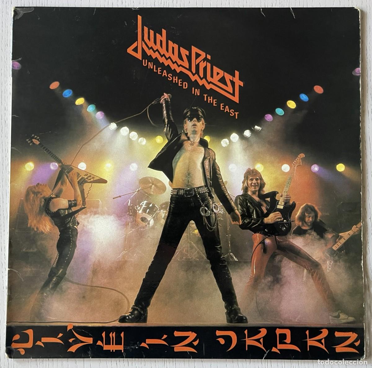 Discos de vinilo: JUDAS PRIEST - UNLEASHED IN THE EAST LIVE IN JAPAN (VINILO LP 12&rdquo; CBS 1979 REF S83852) EDICI&Oacute;N ESPA&Ntilde;
