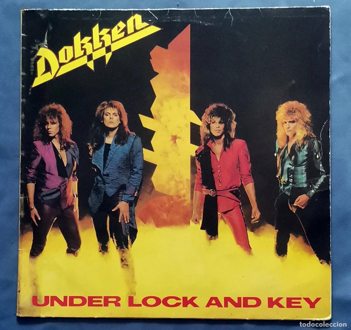 Discos de vinilo: Dokken &ndash; Under Lock And Key LP 1985 Espa&ntilde;a incl encarte fotocop