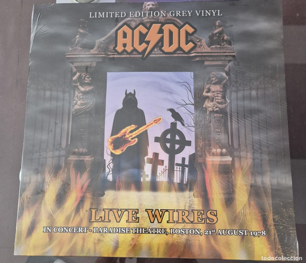 Discos de vinilo: AC/DC - LIVE WIRES - IN CONCERT (PARADISE THEATRE, BOSTON 21 AGOSTO 1978). EDICION VINILO COLOR GRIS
