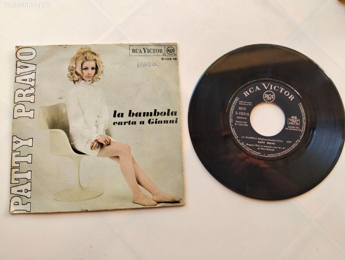 Discos de vinilo: PATTY PRAVO, LA BAMBOLA, EDITA RCA VICTOR, A&Ntilde;O 1968