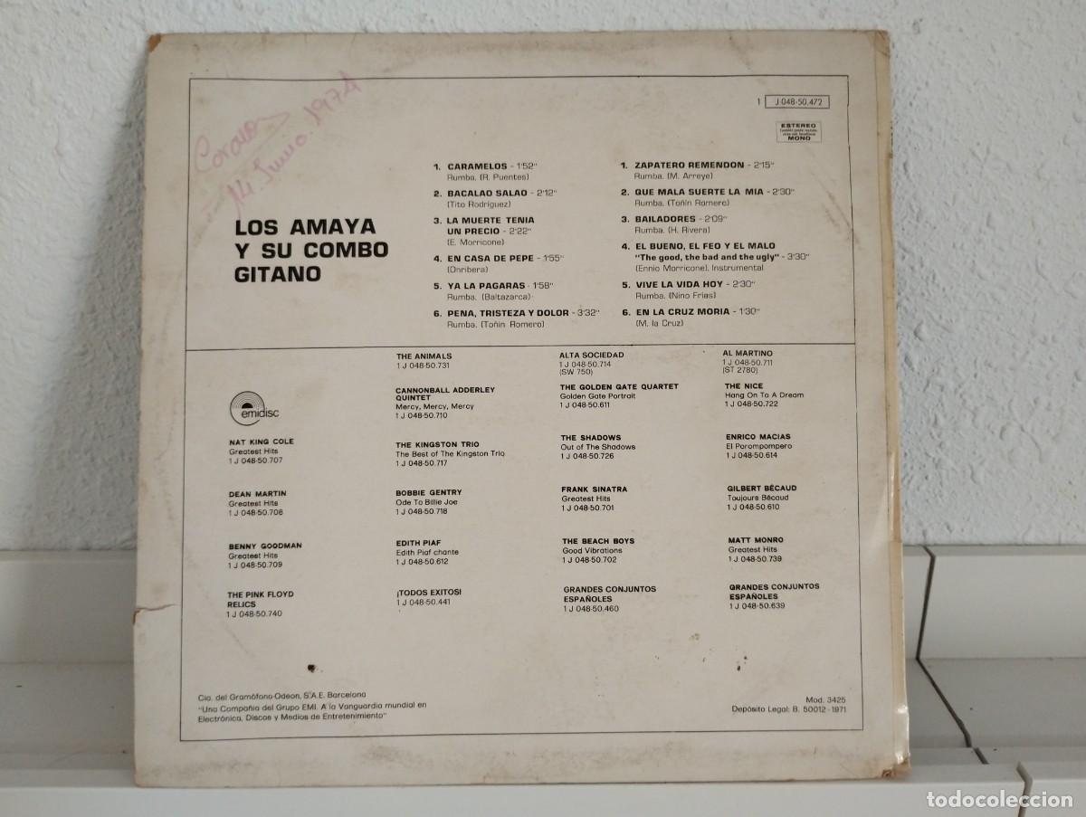 Discos de vinilo: Disco de Vinilo de Los Amaya &rdquo;Los Amaya Y Su Combo Gitanou&rdquo; - Foto 2