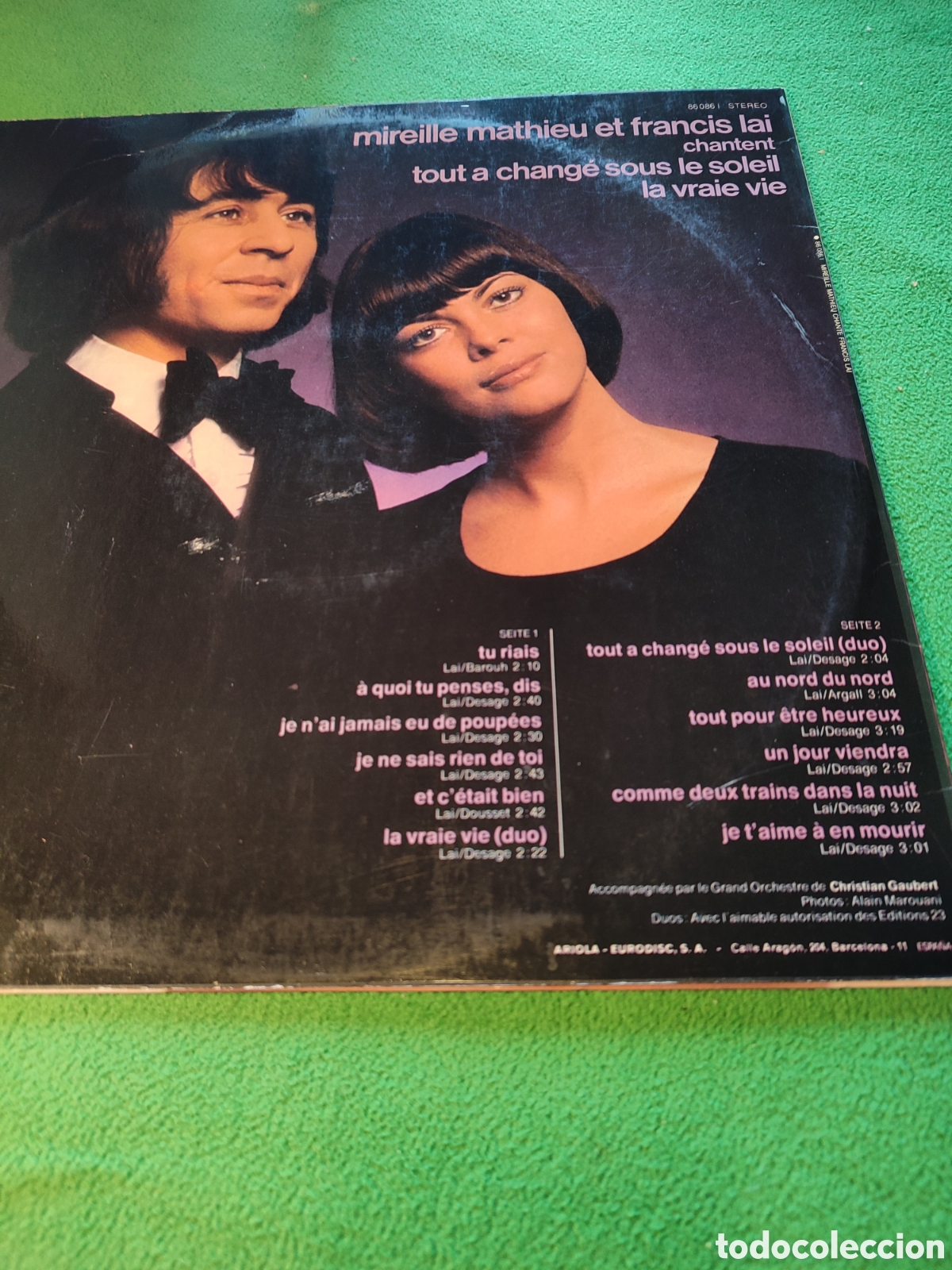 Discos de vinilo: Mireille Mathieu - Chante Francis Lai 1972 - Foto 2