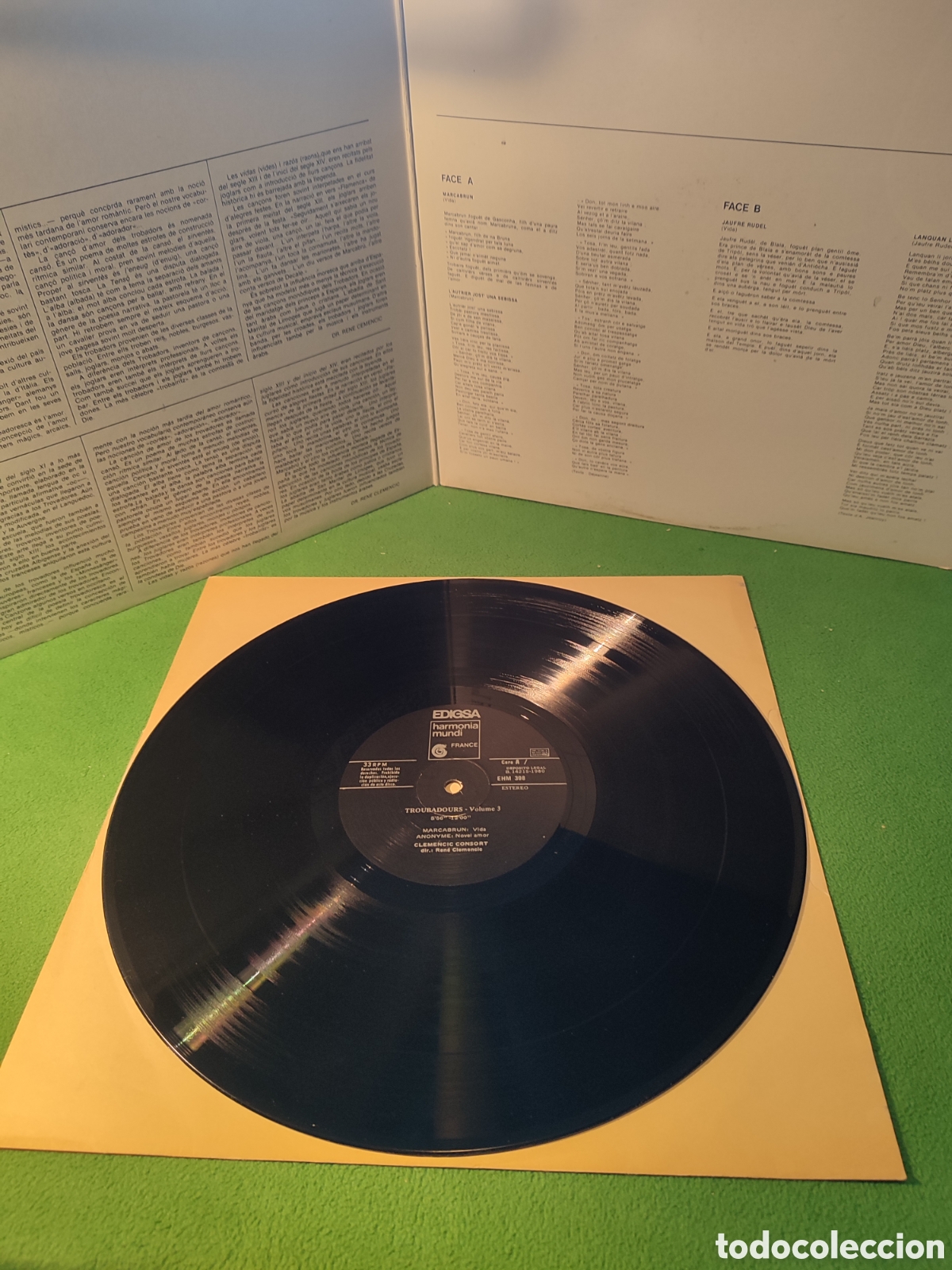 Discos de vinilo: Clemencic Consort - Troubadours Vol 3 - Foto 2