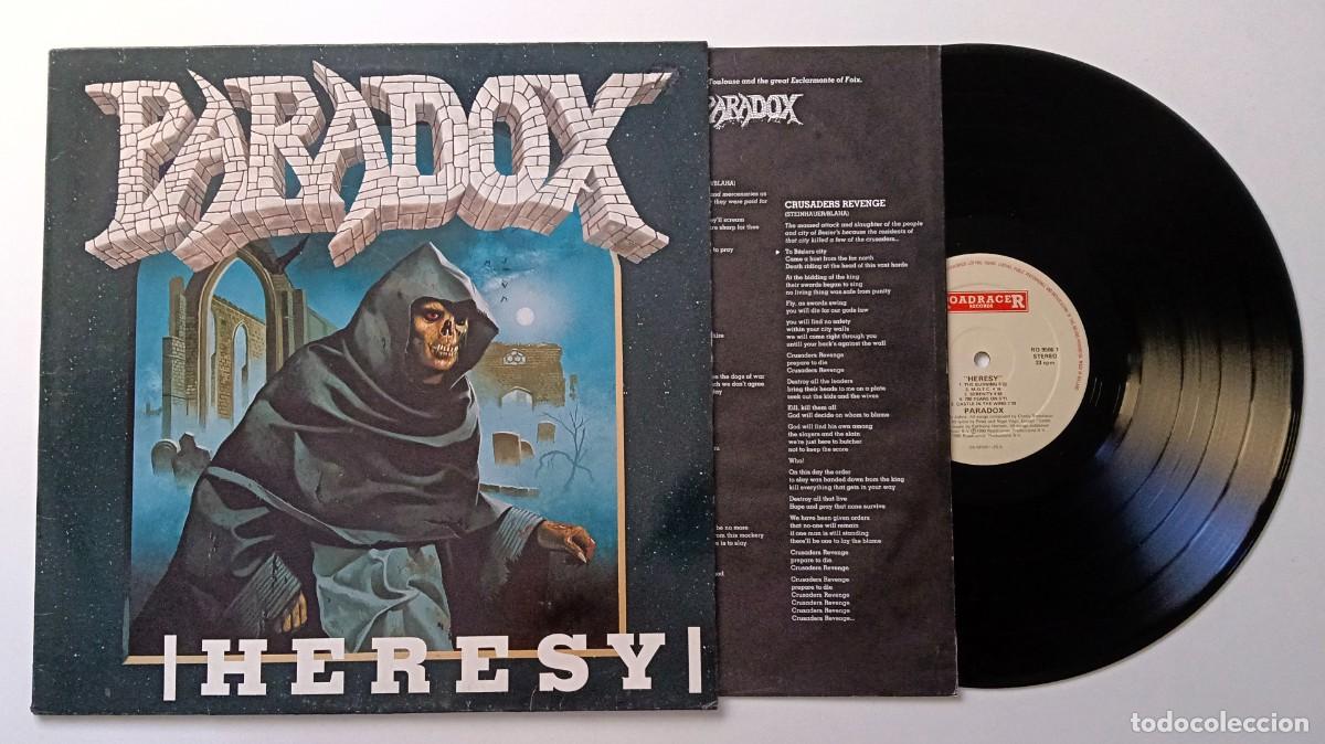 Discos de vinilo: LP PARADOX - HERESY (1990) - Foto 3