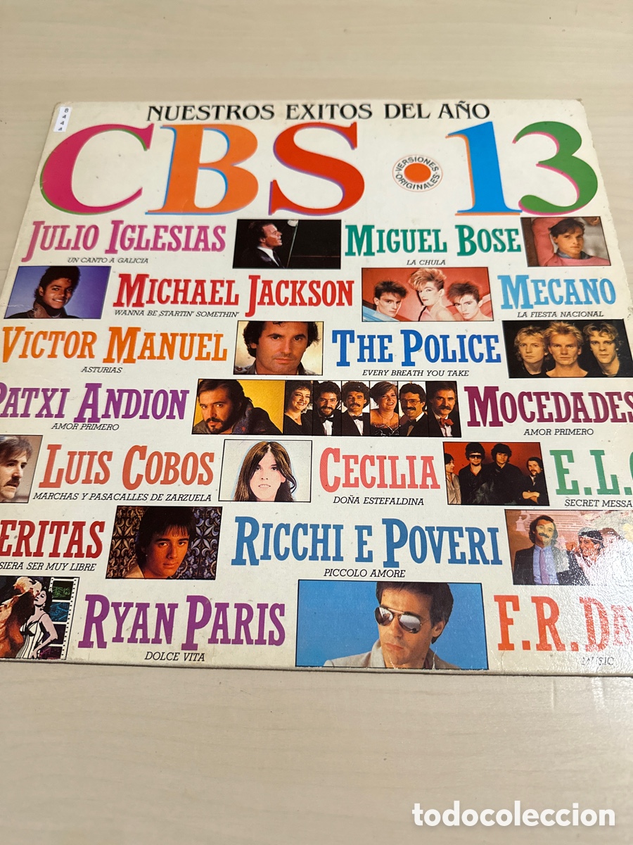 Discos de vinilo: VIN8444 nuestros &eacute;xitos del a&ntilde;o cbs 13 vinilo segunda mano