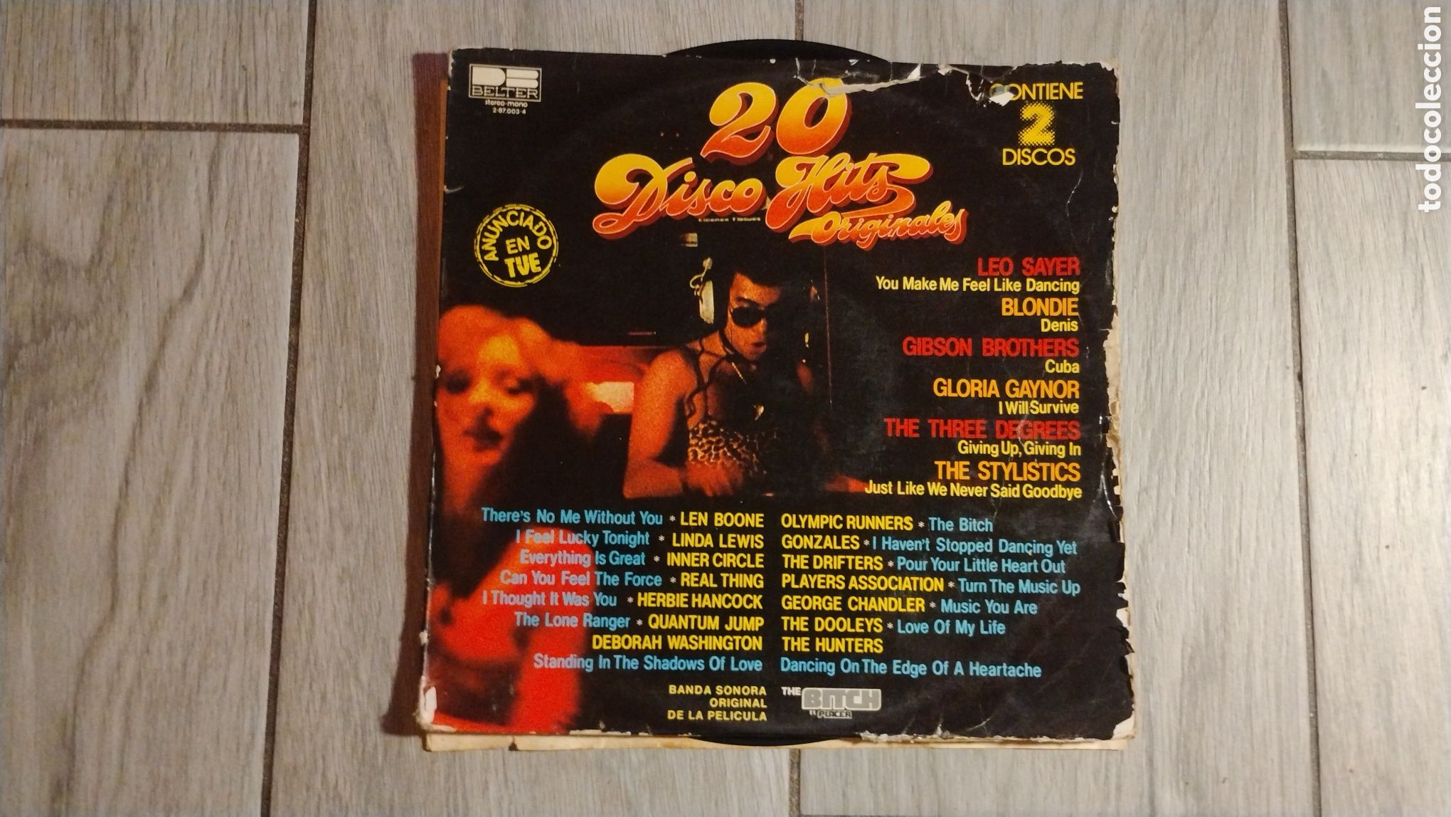Discos de vinilo: 20 DISCO HITS ORIGINALES-VARIOUS-2xLP-BELTER/SPAIN-IB