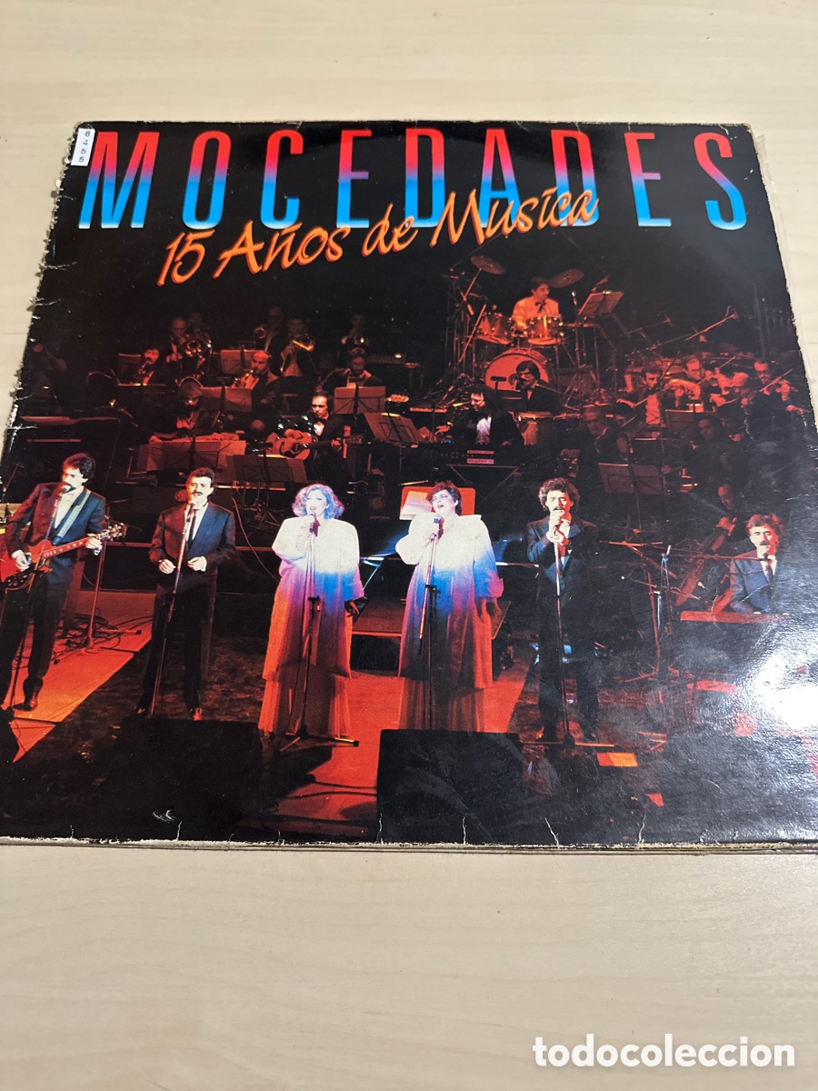 Discos de vinilo: VIN8455 mocedades 15 a&ntilde;os de m&uacute;sica vinilo segunda mano