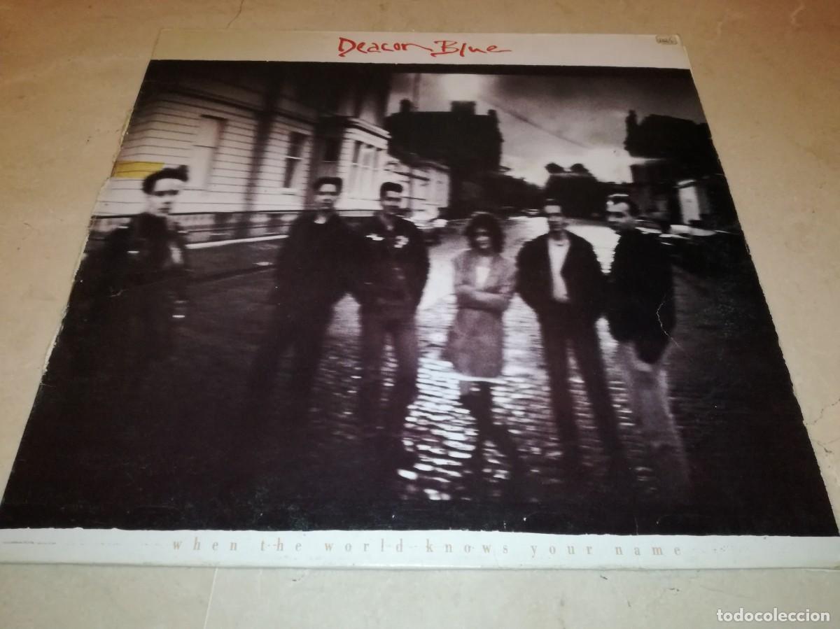 Discos de vinilo: DEACON BLUE-WHEN THE WORLD KNOWS YOUR NAME-CONTIENE ENCARTE-ORIGINAL ESPA&Ntilde;OL 1989