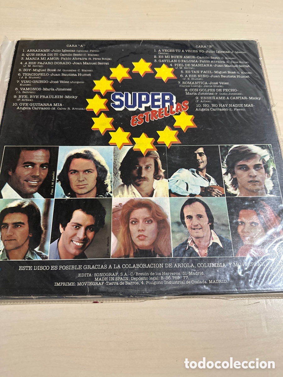 Discos de vinilo: VIN8461 super estrellas vinilo segunda mano - Foto 2