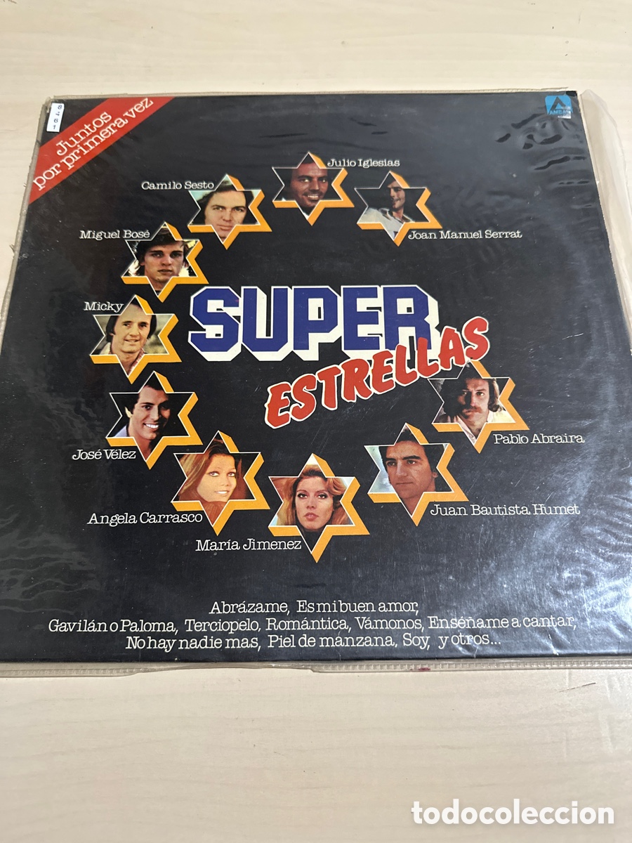 Discos de vinilo: VIN8461 super estrellas vinilo segunda mano