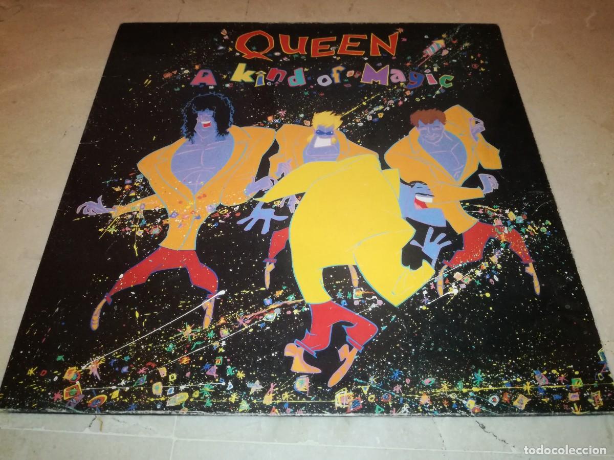 Discos de vinilo: QUEEN-A KIND OF MAGIC-GATEFOLD-CONTIENE ENCARTE-ORIGINAL ESPA&Ntilde;OL 1986