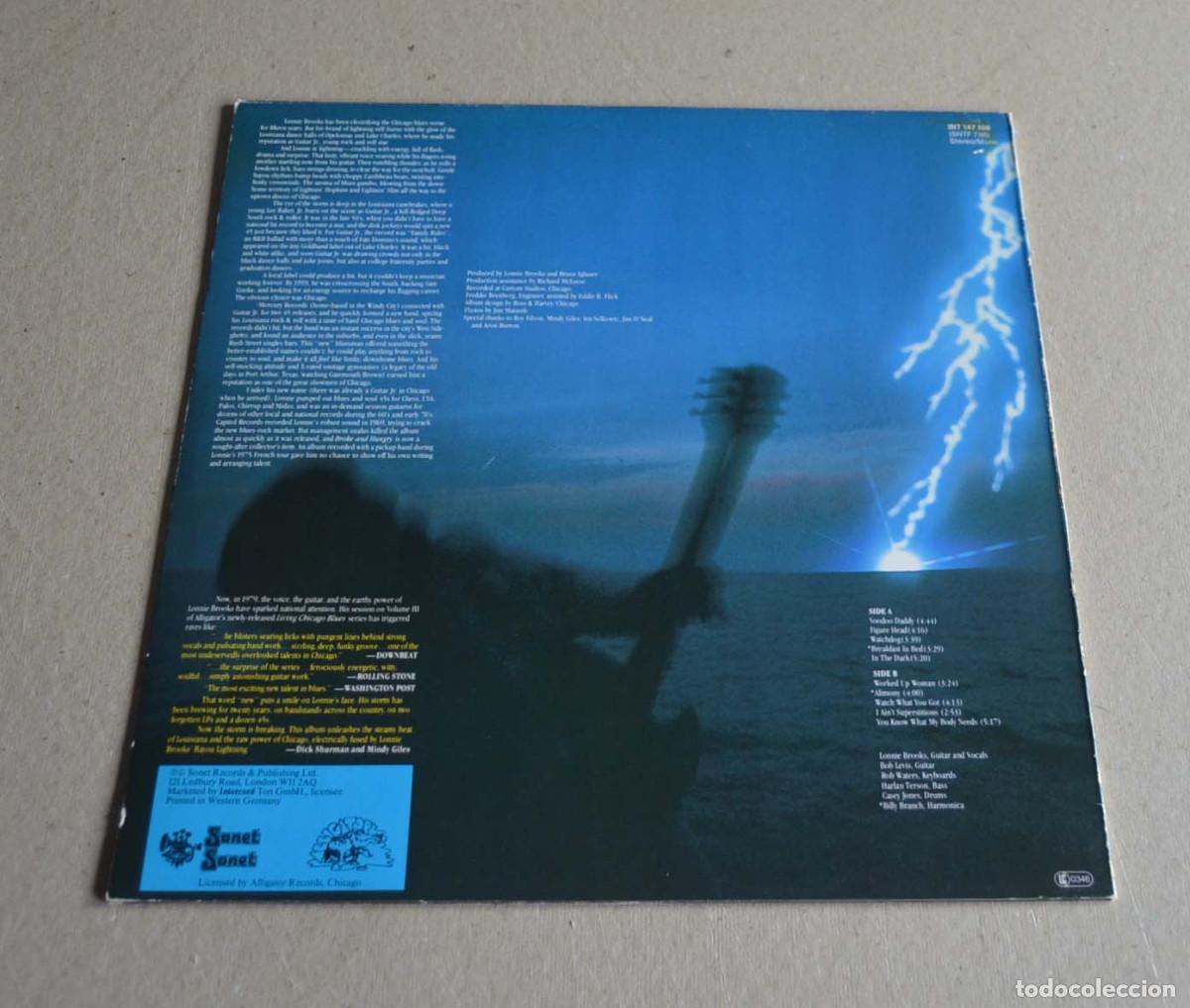 Discos de vinilo: LONNIE BROOKS - BAYOU LIGHTNING - Foto 2