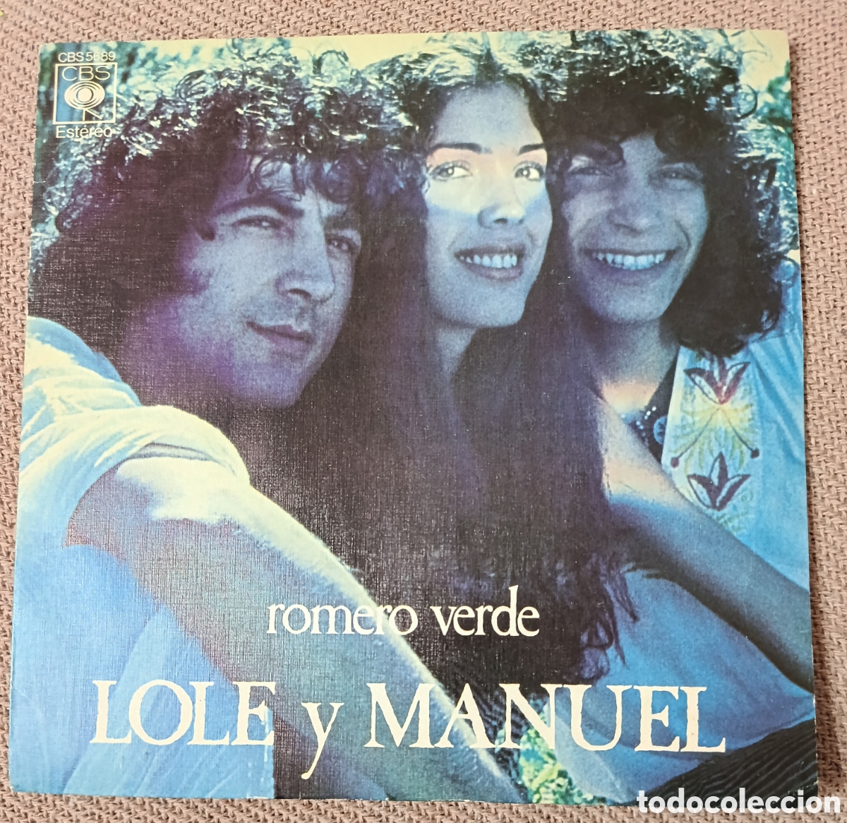 Discos de vinilo: Lole y Manuel single sello CBS editado en Espa&ntilde;a a&ntilde;o 1977.