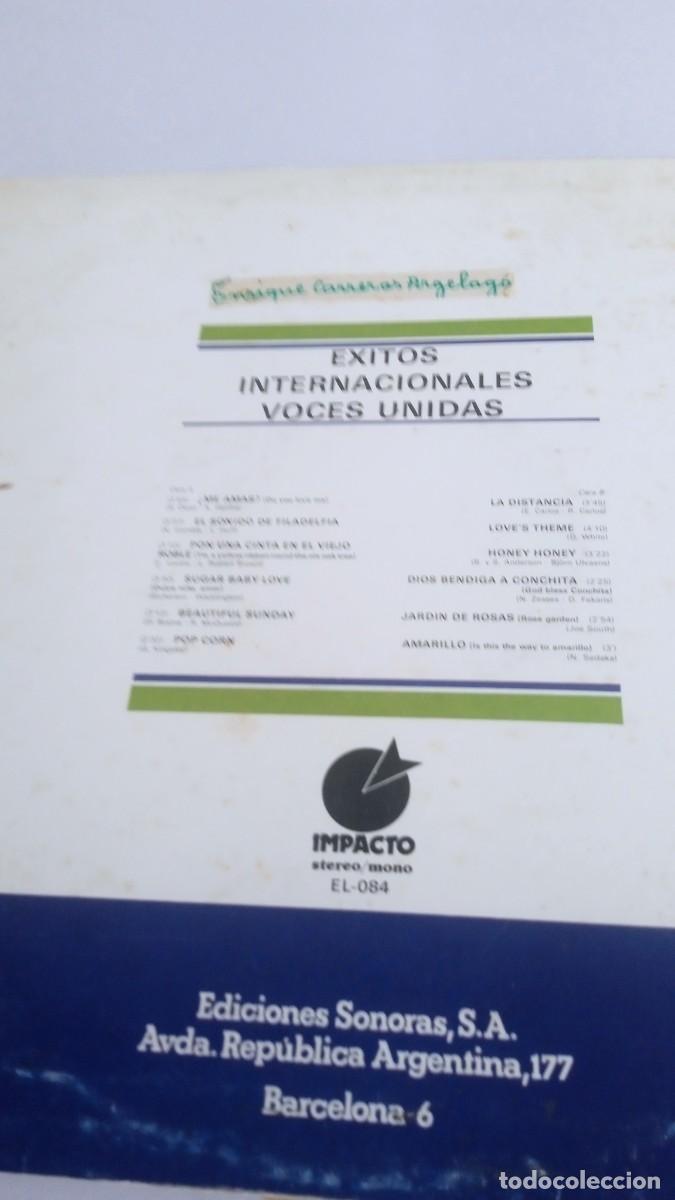 Discos de vinilo: VOCES UNIDAS &Eacute;xitos Internacionales - Foto 2