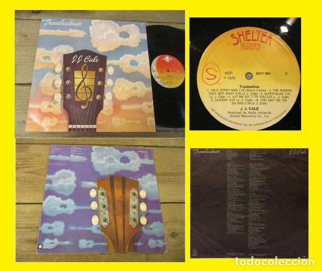 Discos de vinilo: J.J. CALE - TROUBADOUR 76 !! GREAT BLUES, COCAINE !! rara y completa 1&ordf; EDIC + ENCARTE, EXC