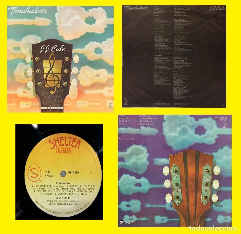 Discos de vinilo: J.J. CALE - TROUBADOUR 76 !! GREAT BLUES, COCAINE !! rara y completa 1&ordf; EDIC + ENCARTE, EXC