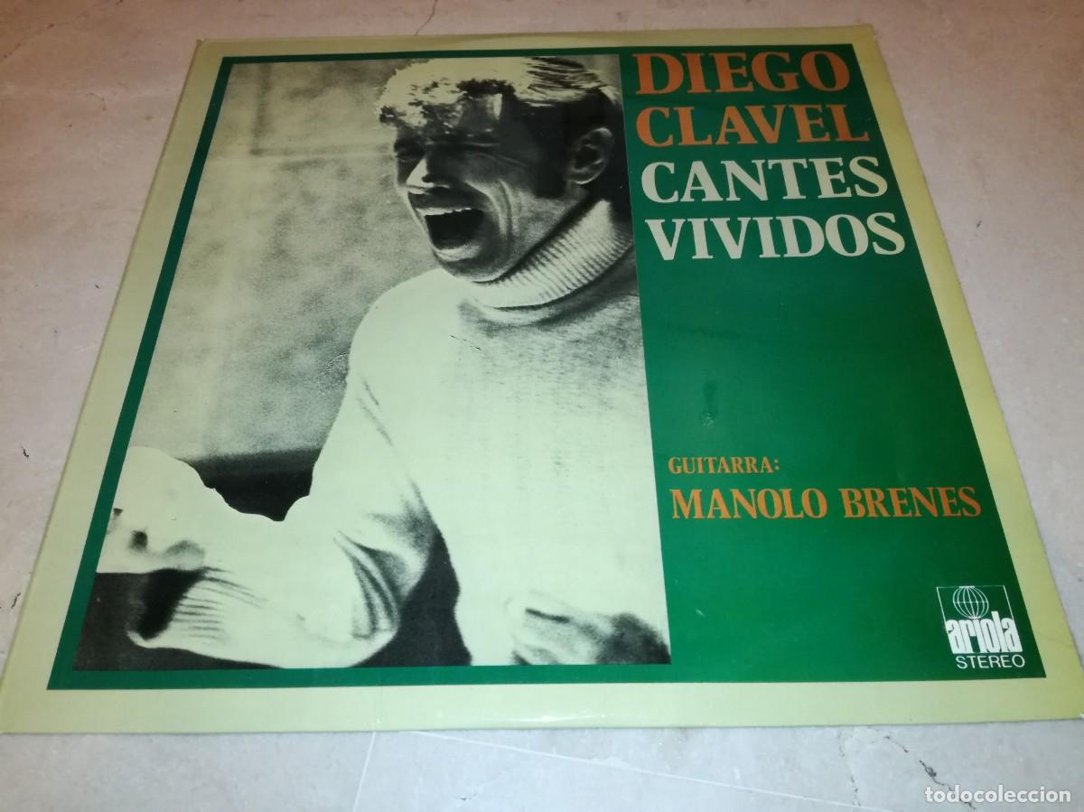 Discos de vinilo: DIEGO CLAVEL-CANTES VIVIDOS-ORIGINAL 1973-EN EXCELENTE ESTADO