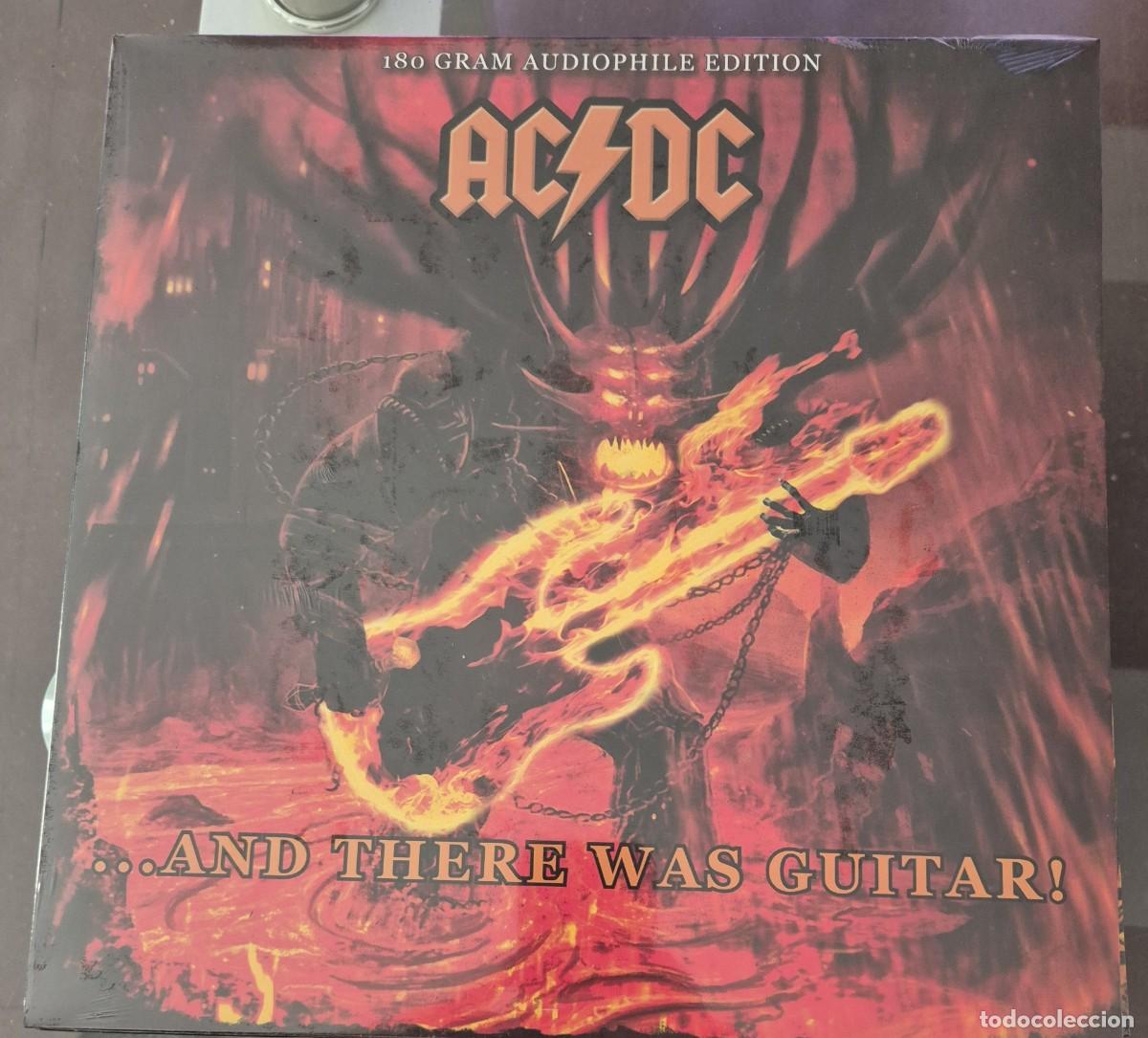 Discos de vinilo: AC/DC - ...AND THERE WAS GUITAR! EDICION LIMITADA EN VINILO COLOR ROJO FLAMA. MUY POCAS COPIAS.