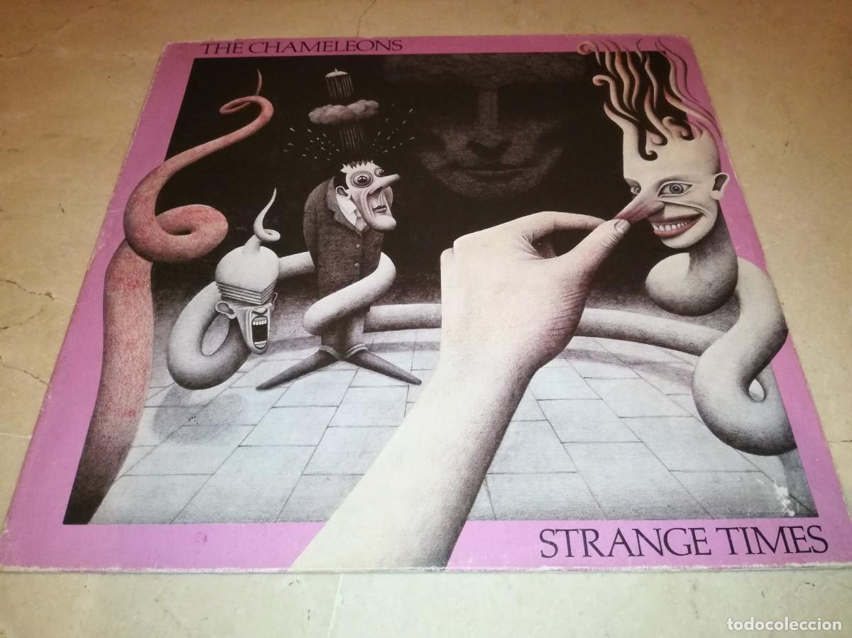 Discos de vinilo: THE CHAMELEONS-STRANGE TIMES-ORIGINAL ESPA&Ntilde;OL 1986