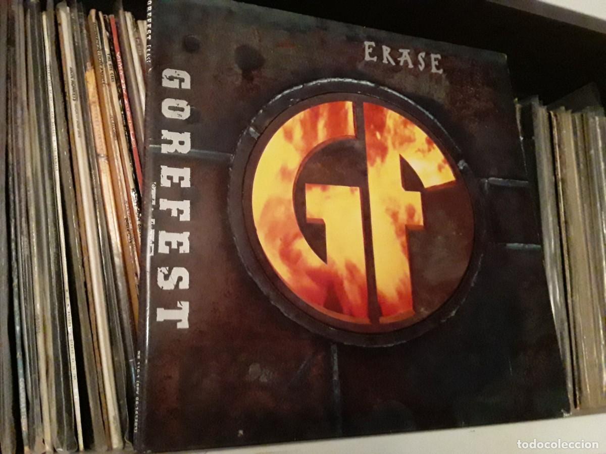 Discos de vinilo: Gorefest - Erase (LP, Album, Pur) edic. germany 1994