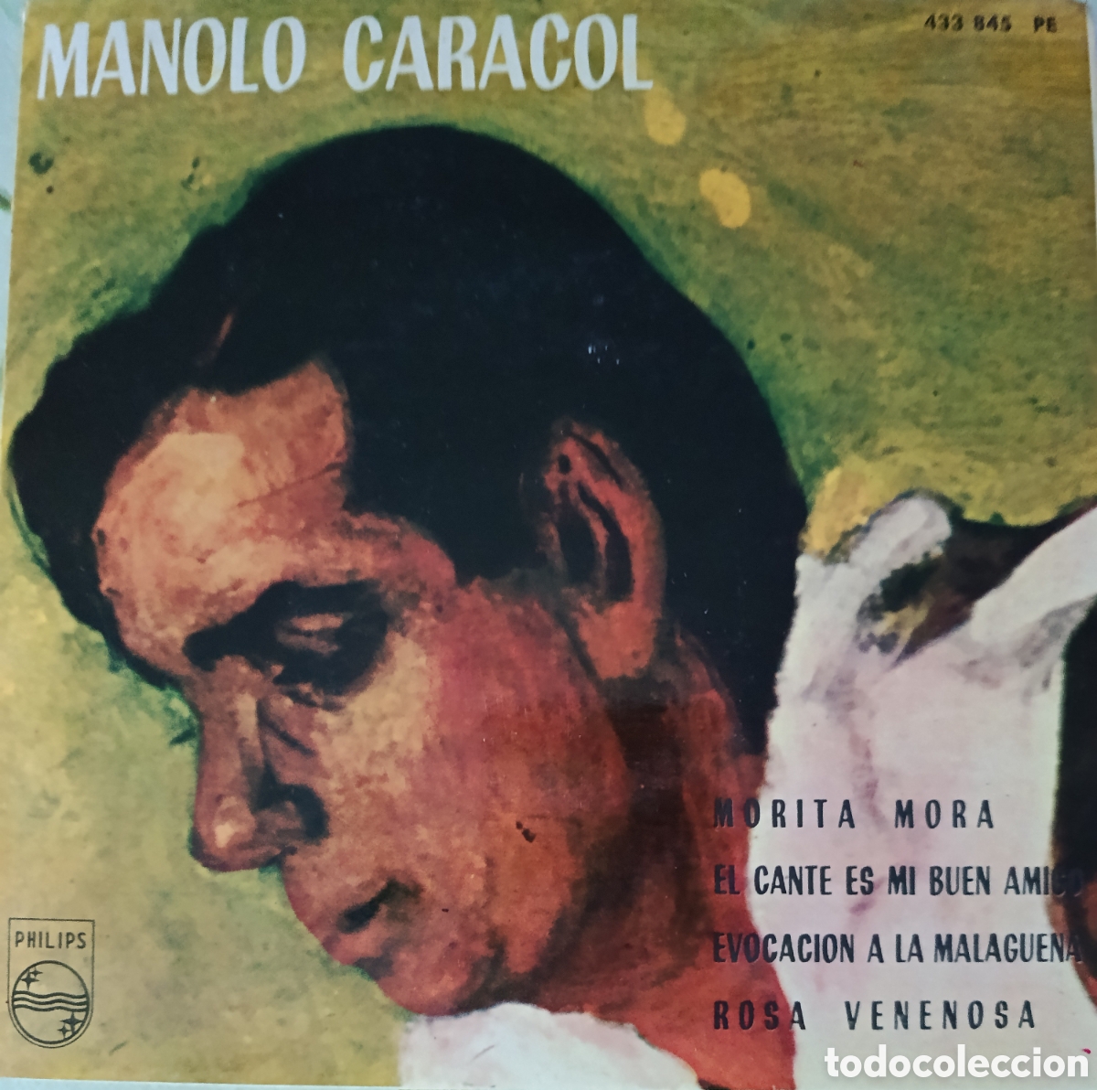 Discos de vinilo: Manolo Caracol Ep sello Philips editado en Espa&ntilde;a a&ntilde;o 1962.