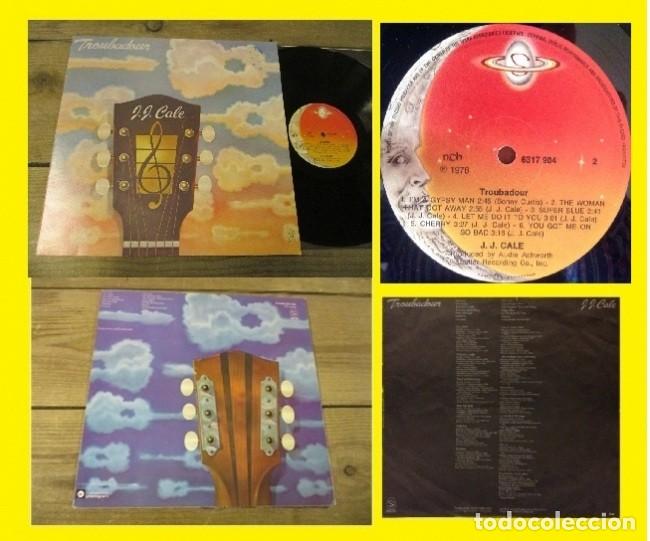Discos de vinilo: J.J. CALE - TROUBADOUR 76 !! GREAT BLUES, COCAINE !! rara y completa 1&ordf; EDIC + inserto, EXC