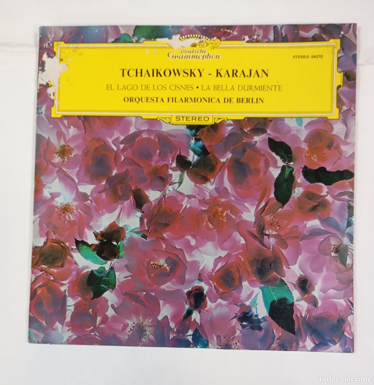 Discos de vinilo: TCHAIKOWSKY. KARAJAN. EL LAGO DE LOS CISNES. LA BELLA DURMIENTE. DEUTSCHE GRAMMOPHON. LP. TDKDA54