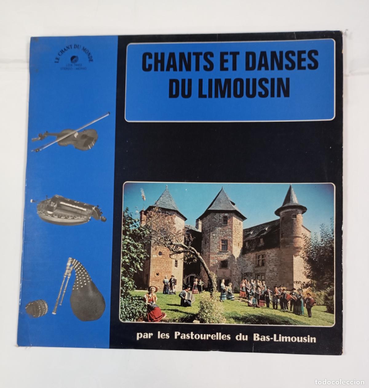 Discos de vinilo: CHANTS ET DANSES DU LIMOUSIN. PAR LES PASTOURELLES DU BAS LIMOUSIN. LP. TDKDA54