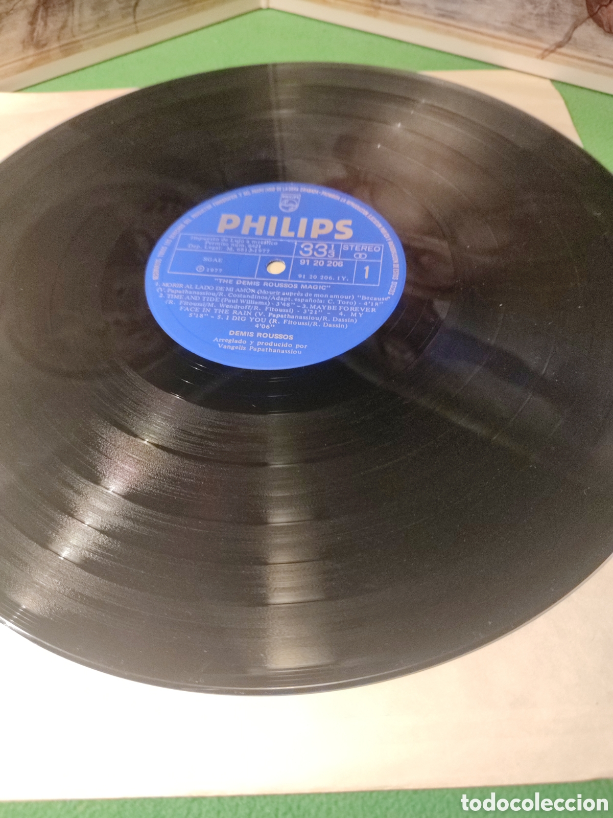 Discos de vinilo: Demis Roussos - The Magic edicion 1977 - Foto 2