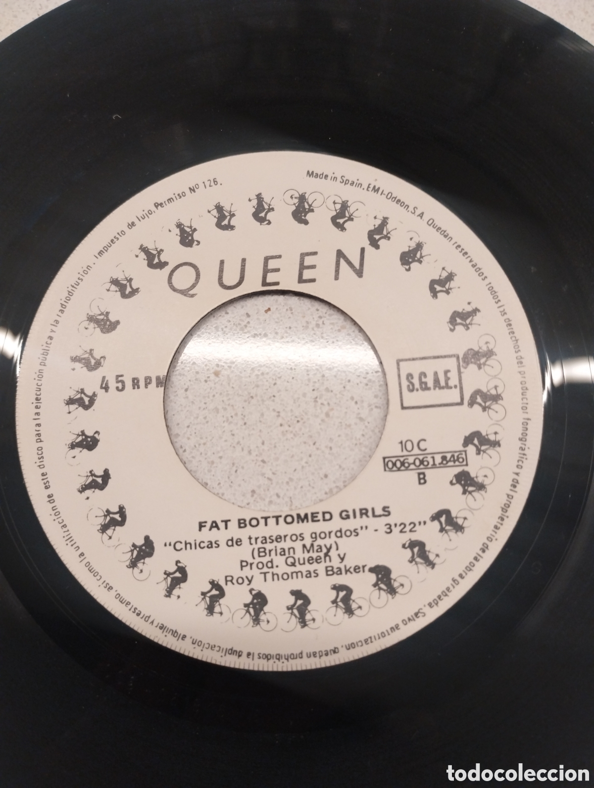 Discos de vinilo: Queen Bicycle Race a&ntilde;o 1978 - Foto 3