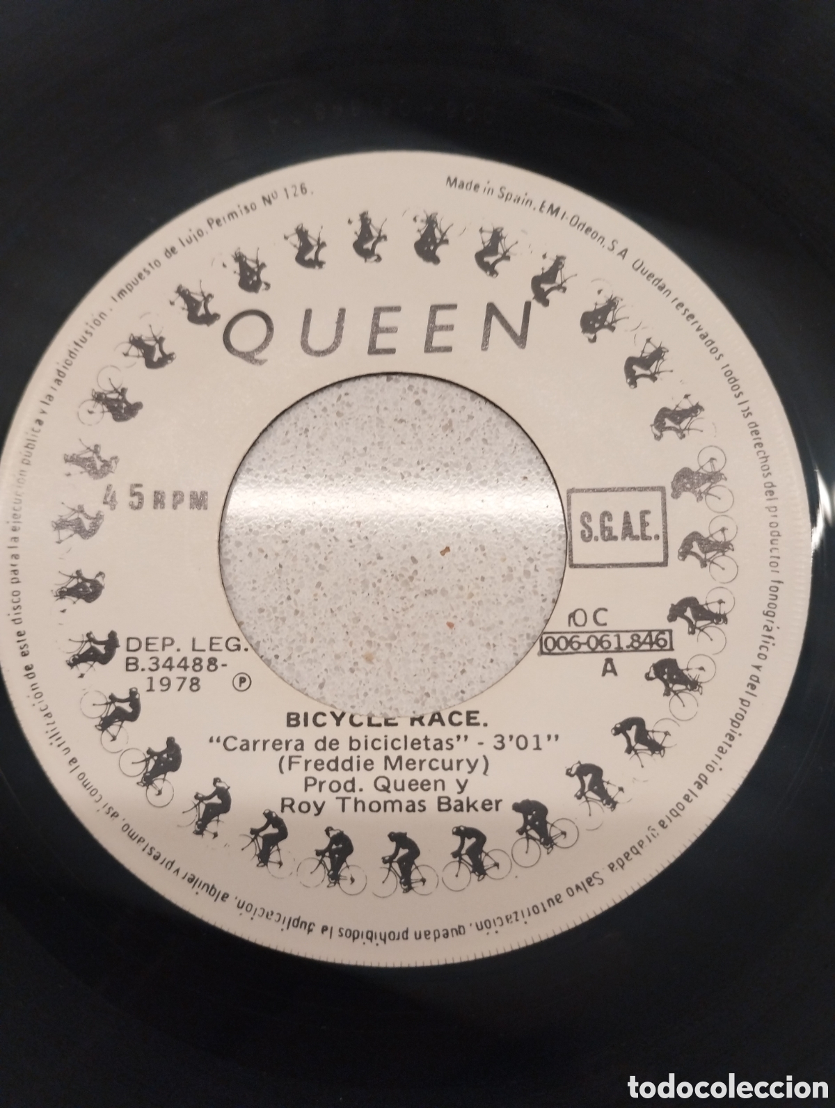 Discos de vinilo: Queen Bicycle Race a&ntilde;o 1978 - Foto 4