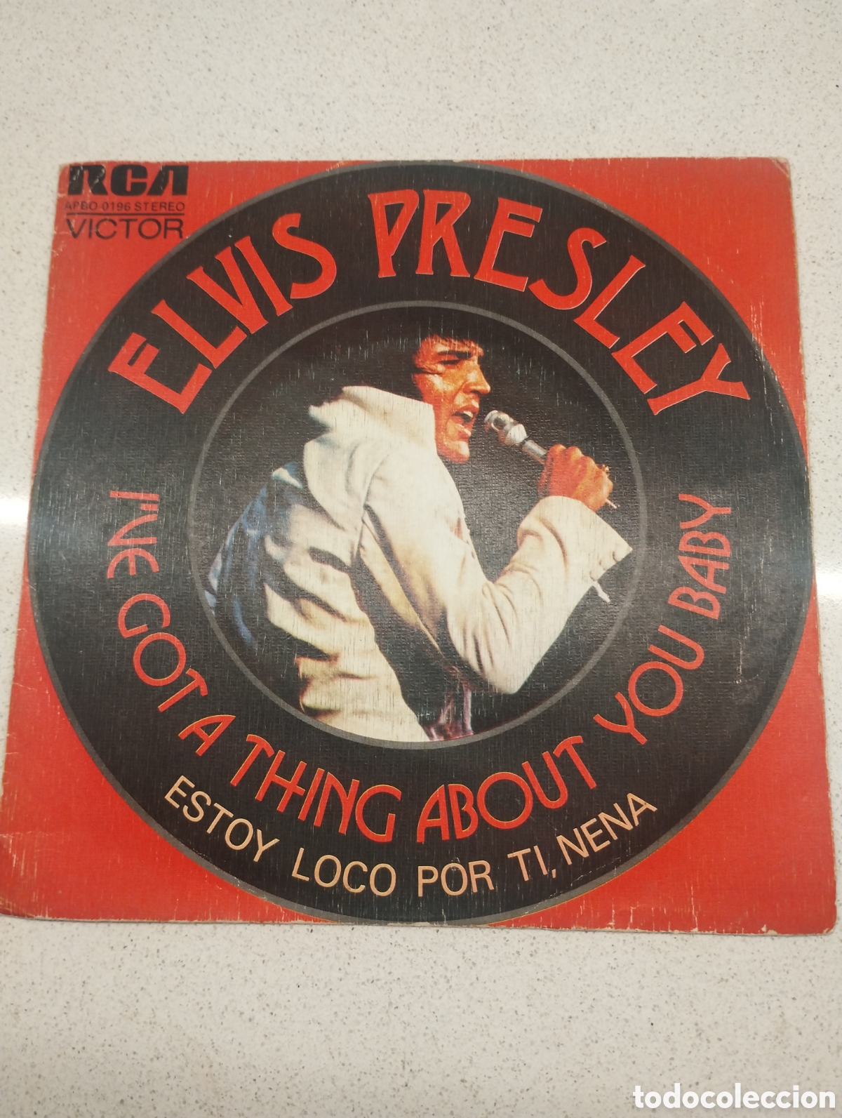 Discos de vinilo: Elvis Presley Estoy loco por ti, nena a&ntilde;o 1974