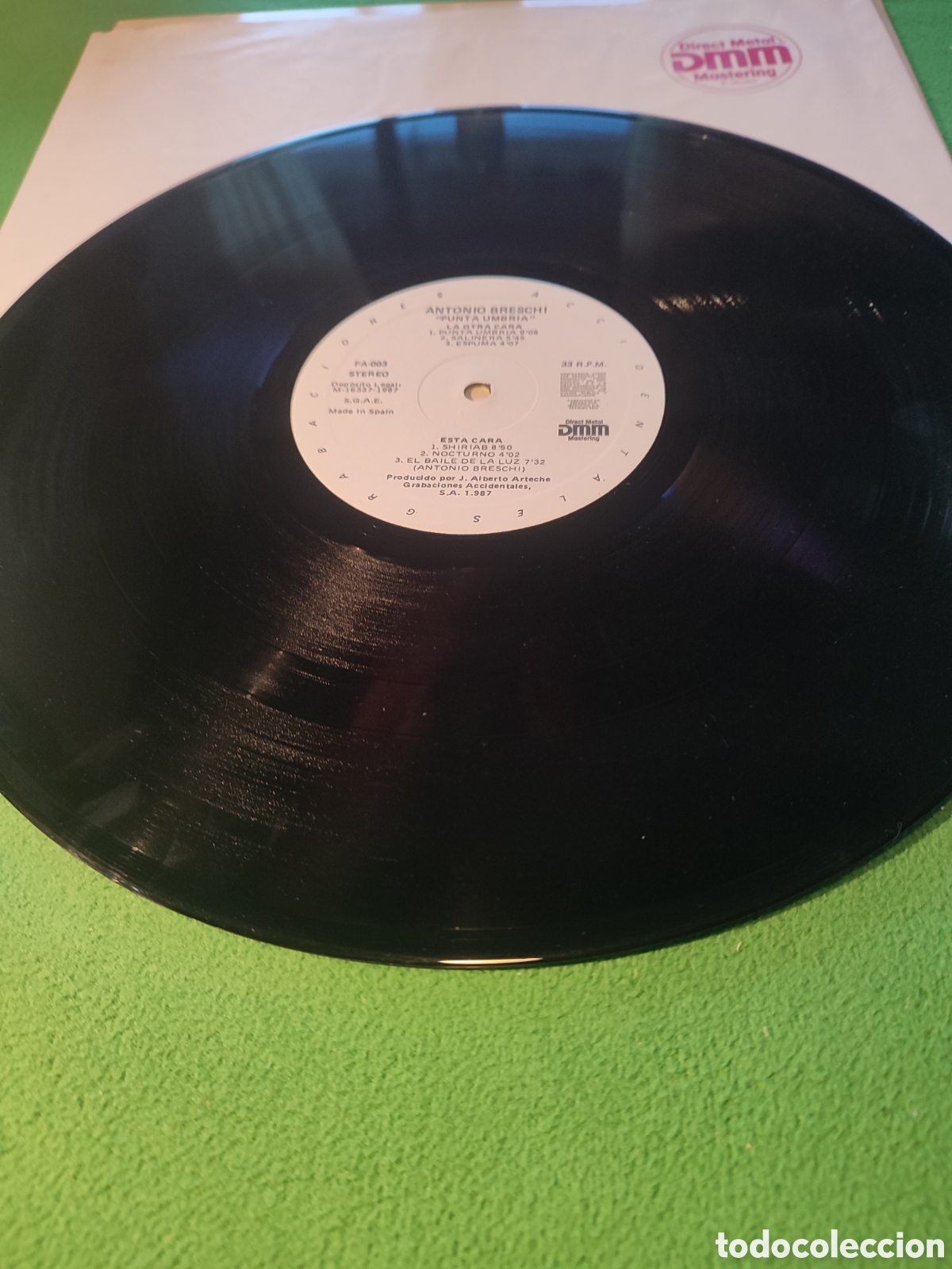 Discos de vinilo: Antonio Breschi - Punta Umbr&iacute;a 1987 - Foto 3