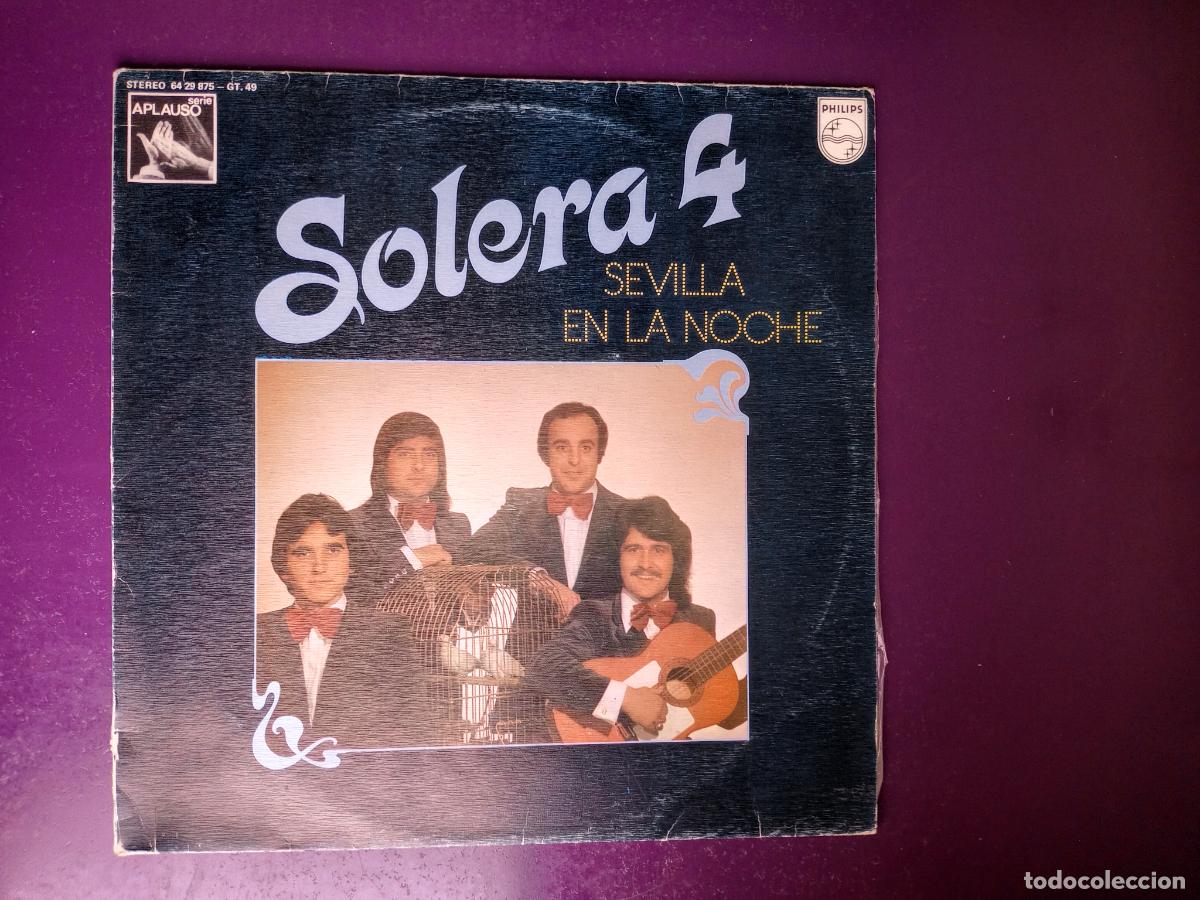 Discos de vinilo: Solera 4 &ndash; Sevilla En La Noche . LP PHILIPS 1977 - SEVILLANAS Y RUMBAS - MUY POCO USO
