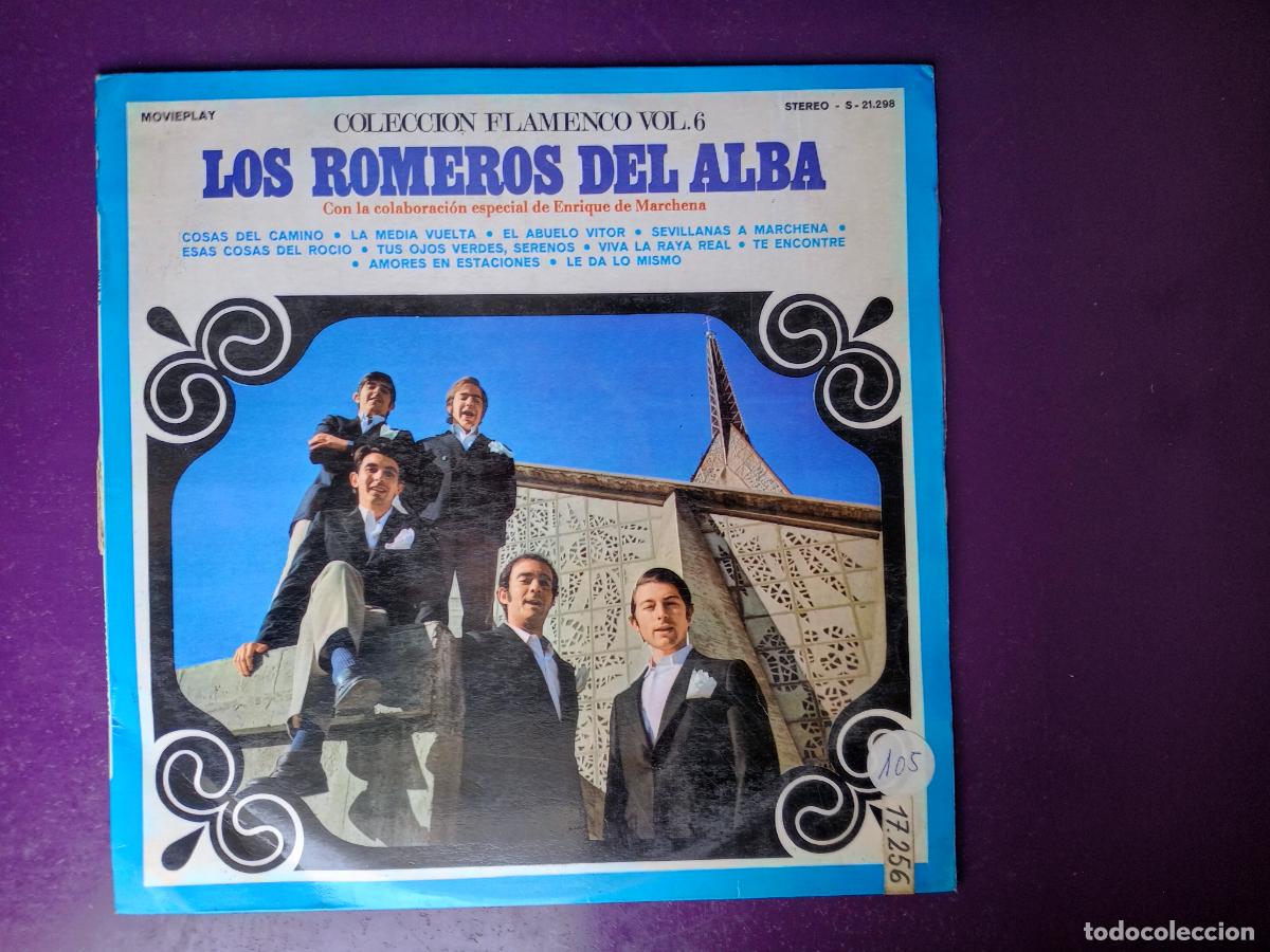 Discos de vinilo: LOS ROMEROS DEL ALBA - LP MOVIEPLAY 1971 - + ENRIQUE DE MARCHENA - SEVILLANAS