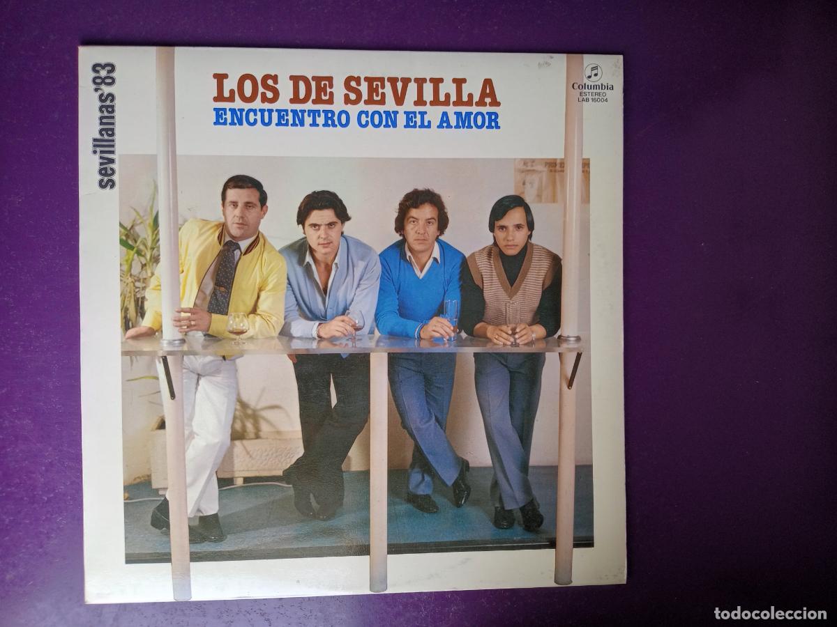 Discos de vinilo: LOS DE SEVILLA - ENCUENTRO CON EL AMOR - LP COLUMBIA 1983 - SEVILLANAS Y RUMBAS