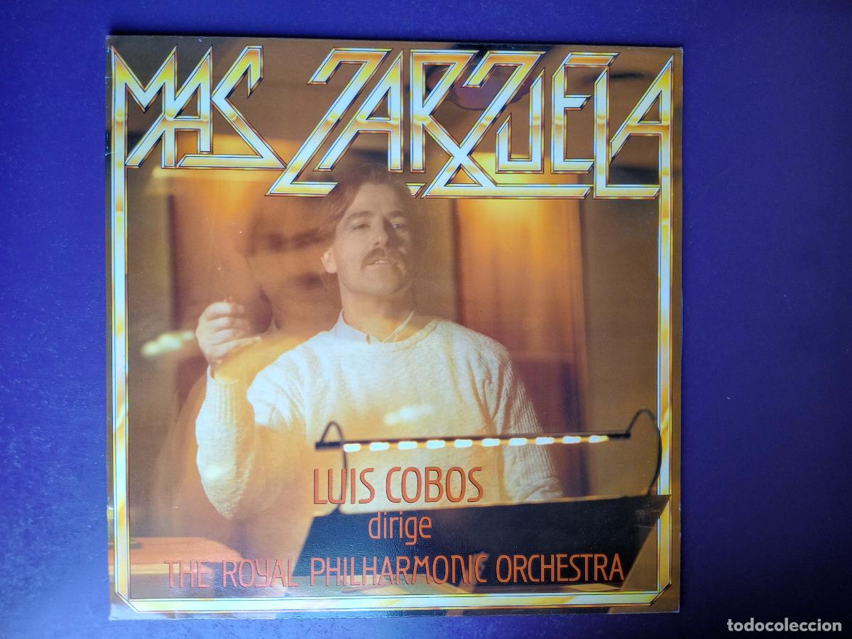 Discos de vinilo: LUIS COBOS + ROYAL FILARM ORQ &ndash; MAS ZARZUELA - LP CBS 1985 - SIN USO