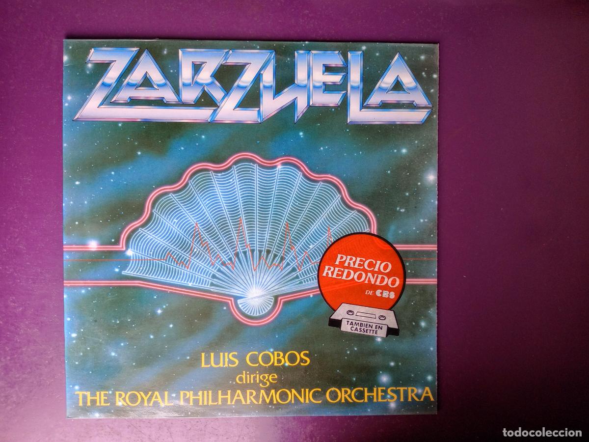 Discos de vinilo: LUIS COBOS + ROYAL FILARM ORQ &ndash; ZARZUELA - LP CBS 1982 - SIN USO