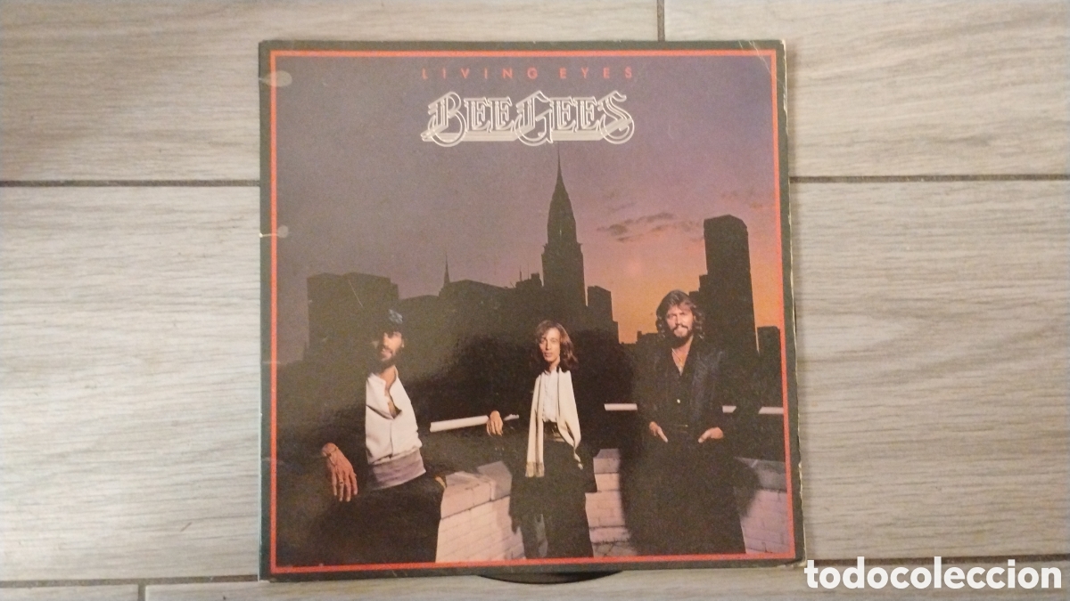 Discos de vinilo: BEE GEES-LIVING EYES-LP-RSO/SPAIN-IB